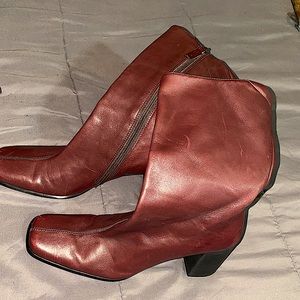 Unisa Dark Brown Leather Boots
